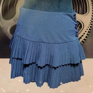 Y2K Vintage Mini Skirt with Tiered Pleats